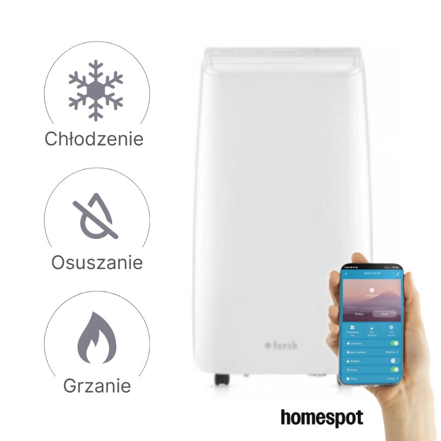 Fersk Vind 2 WiFi HEPA Biały