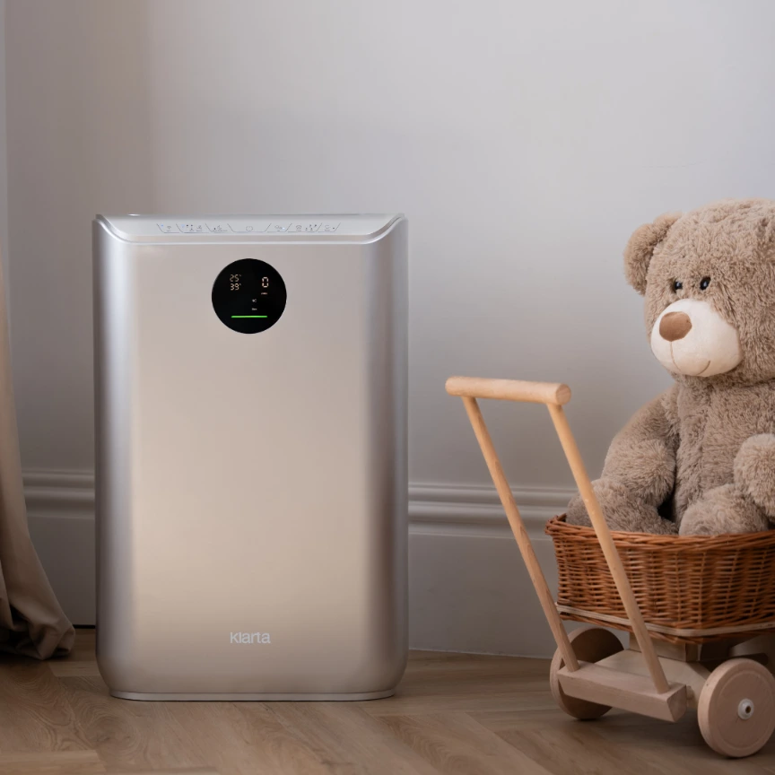 Klarta Stor 3 Silver - Srebrny oczyszczacz powietrza z jonizacją