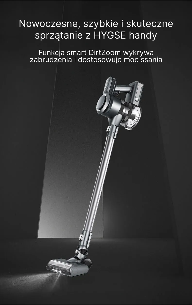 Automatyczna moc odkurzacza pionowego Hygse Handy