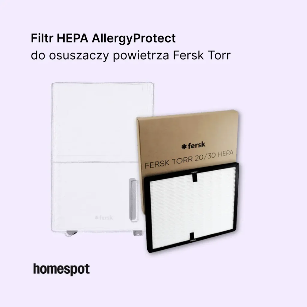 Filtr HEPA AllergyProtect do osuszaczy powietrza Fersk Torr