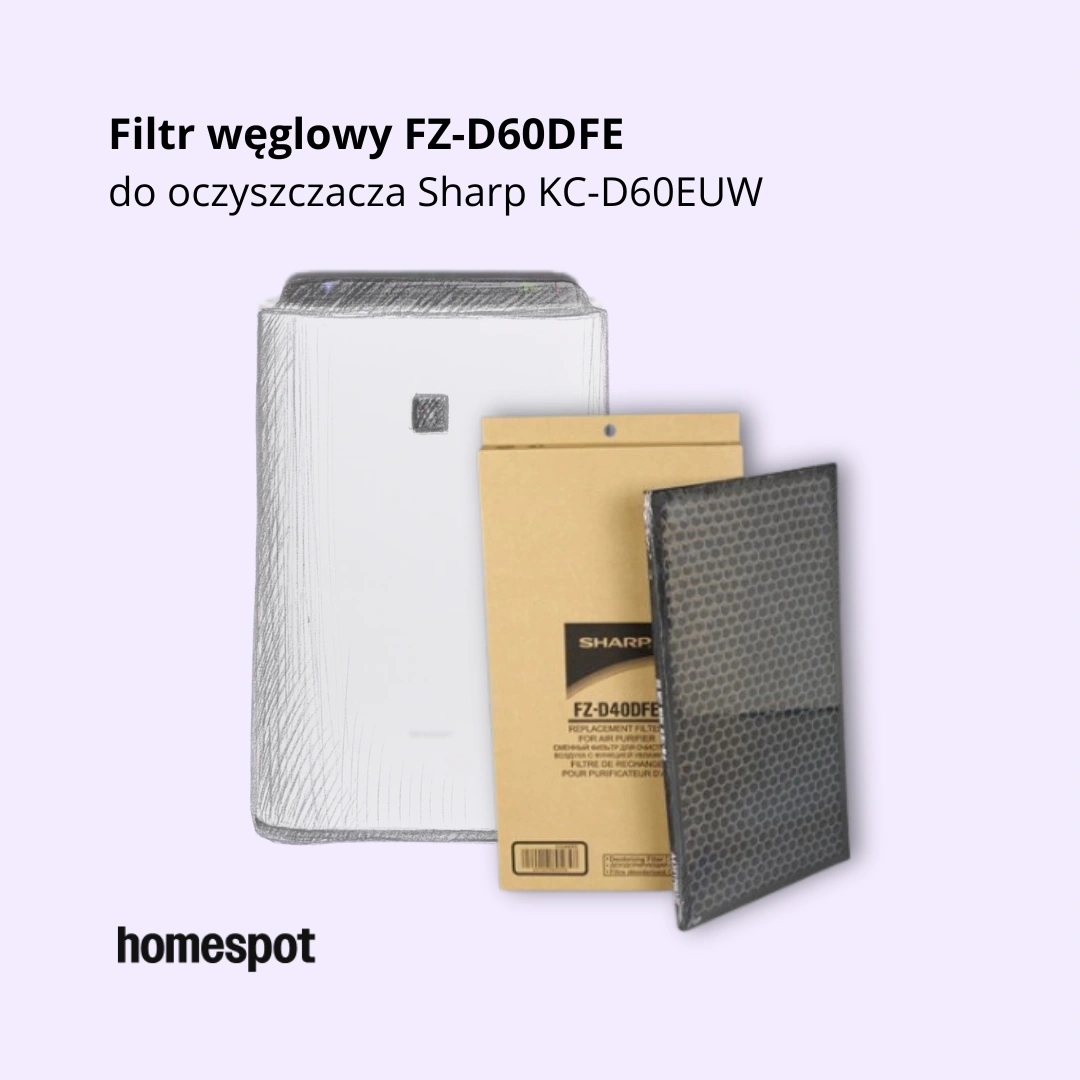 Filtr węglowy FZ-D60DFE do oczyszczacza Sharp KC-D60EUW