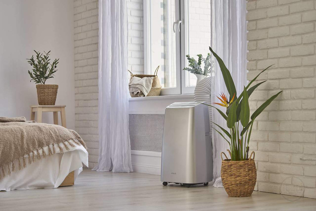 Klimatyzator przenośny Fersk Vind 2 WiFi HEPA w sypialni