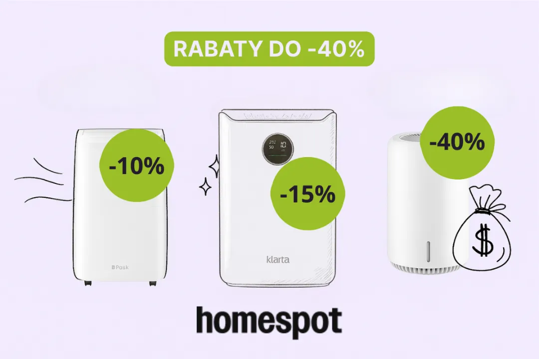 Outlet oczyszczacze nawilżacze osuszacze odkurzacze klimatyzatory homespot