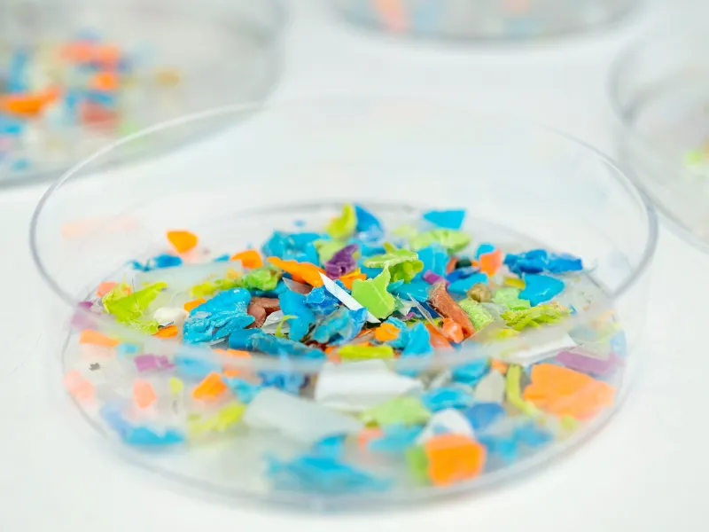 Próbka mikroplastiku